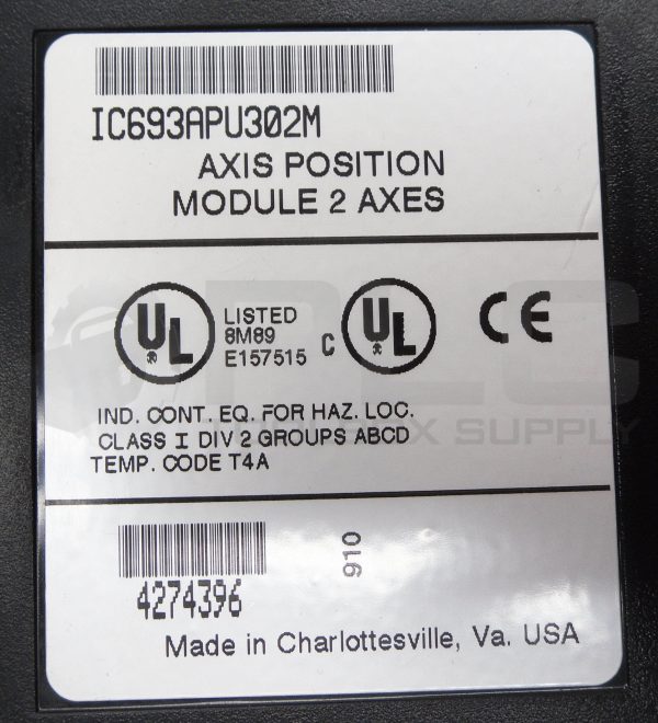 GE FANUC IC693APU302M AXIS POSITION MODULE 2 AXES IC693APU302 - Image 5