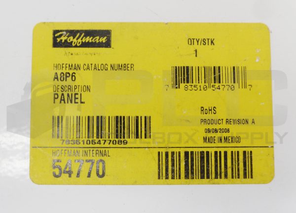 LOT OF 2 NEW HOFFMAN A8P6 JUNCTION PANEL 6-3/4" X 4-15/16" *READ* - Image 4