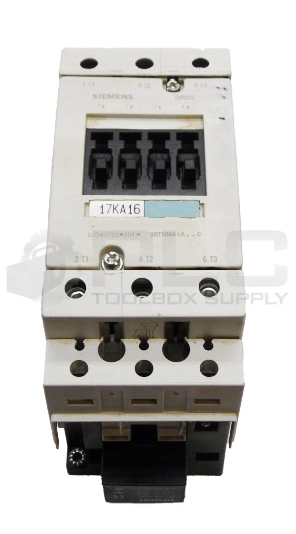 SIEMENS 3RT1044-1AL20 POWER CONTACTOR W/ 3RT1936-1CD00 SURGE SUPPRESSOR