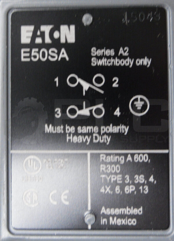 NEW EATON E50AR1 /A2 LIMIT SWITCH W/ E50SA /A2 W/ 50RA /A1 W/ E50DR1 /A1 *READ* - Image 5