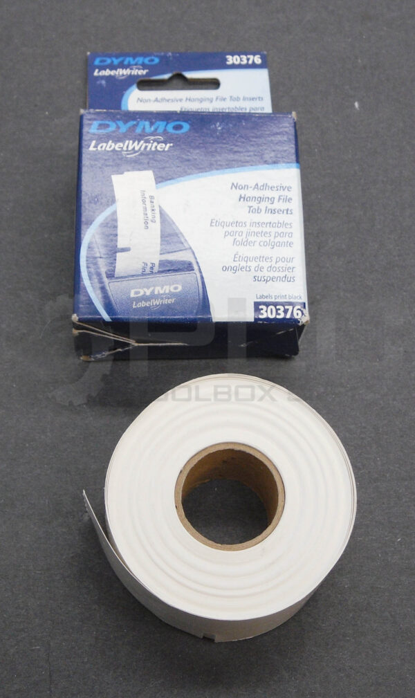 LOT OF 3 NEW BOX OF 260 DYMO 30376 HANGING FILE TAB INSERTS 9/16" X 2" - Image 2