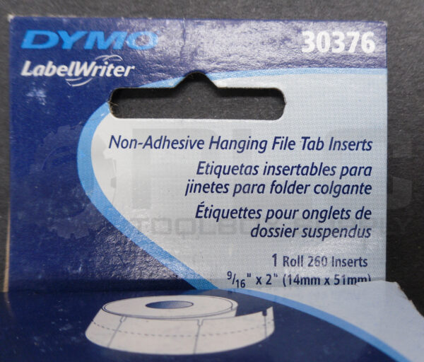 LOT OF 3 NEW BOX OF 260 DYMO 30376 HANGING FILE TAB INSERTS 9/16" X 2" - Image 5