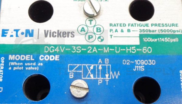 NEW VICKERS DG4V-3S-2A-M-U-H5-60 SOLENOID VALVE 02-109030 W/507848 COIL 24VDC - Image 5