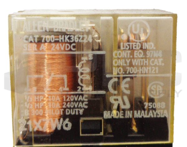 LOT OF 6 ALLEN BRADLEY 700-HK36Z24 /A RELAY 24VDC - Image 5