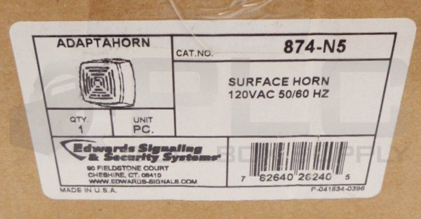 NEW EDWARDS SIGNALING 874-N5 ADAPTAHORN SURFACE HORN 120V - Image 6