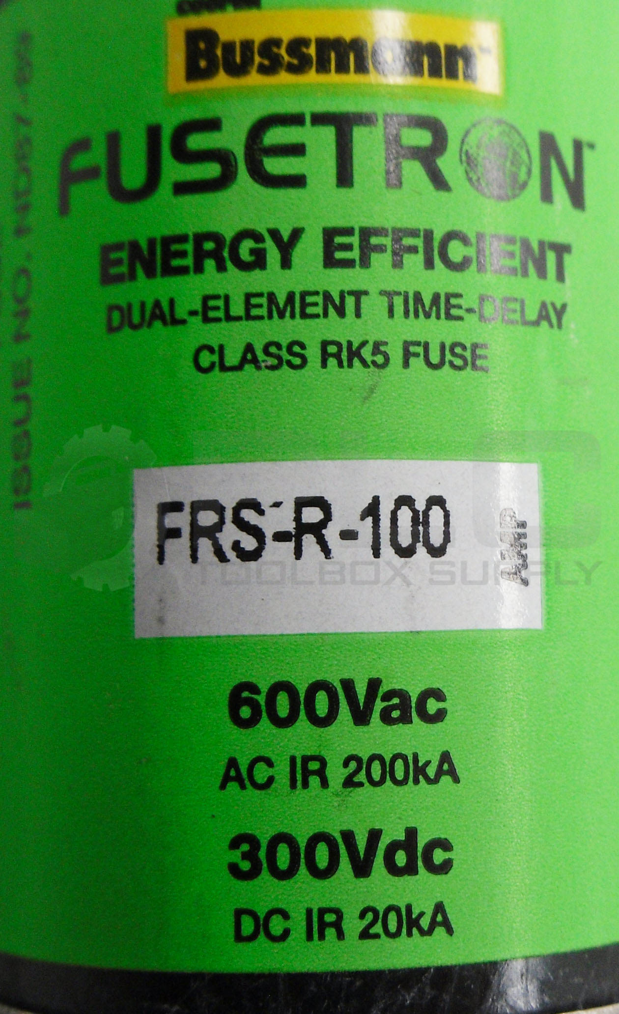 NEW BUSSMAN FRS-R-100 ENERGY EFFICIENT FUSE 100A 600VAC 300VDC - PLC ...