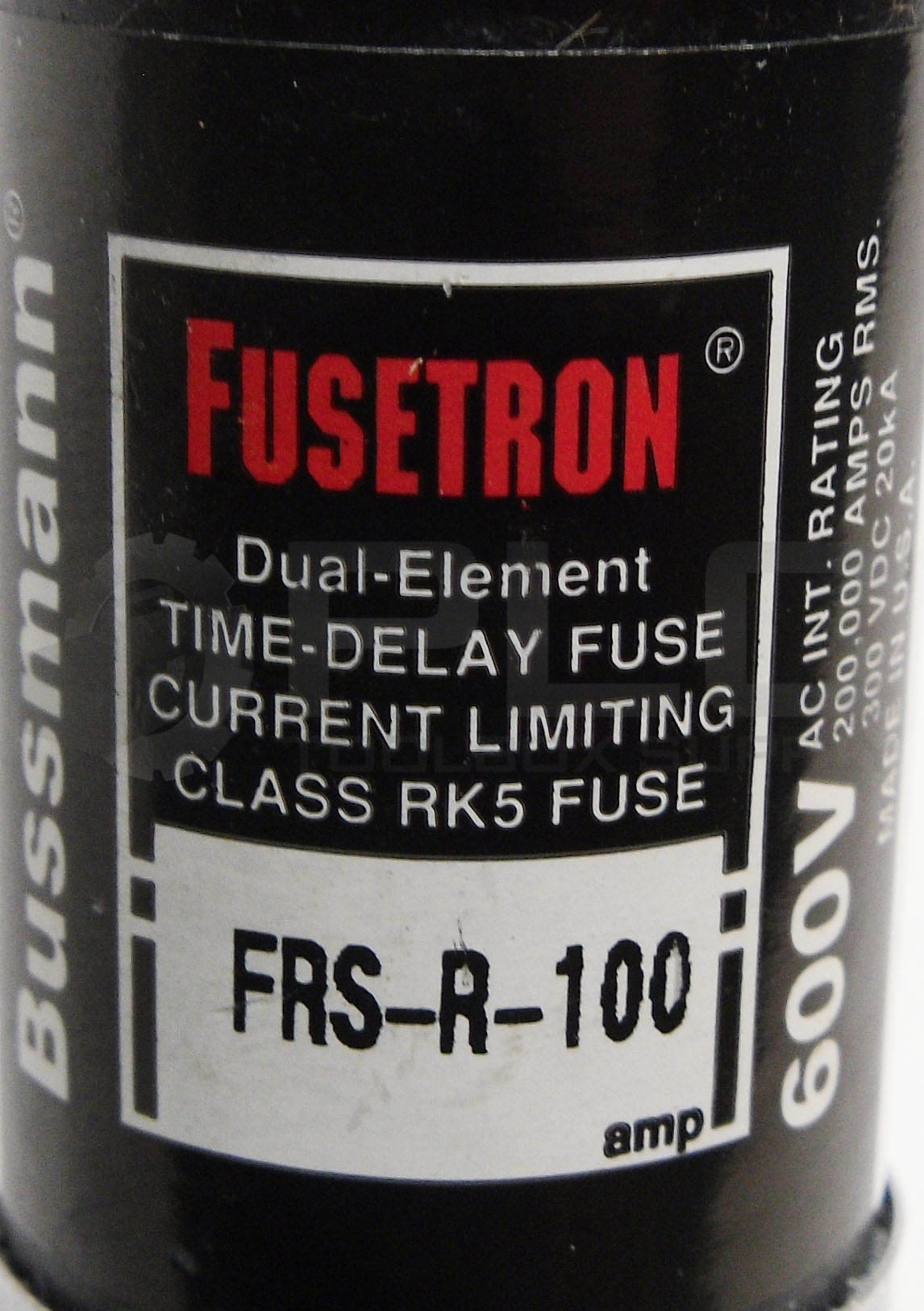 NEW BUSSMAN FRS-R-100 DUAL ELEMENT TIME DELAY FUSE 100A 600VAC 300VDC ...
