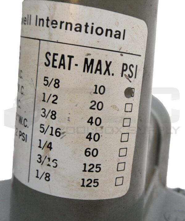 EQUIMETER 143 SERVICE REGULATOR 12"-28" WC 5/8" SEAT 10PSI - Image 6