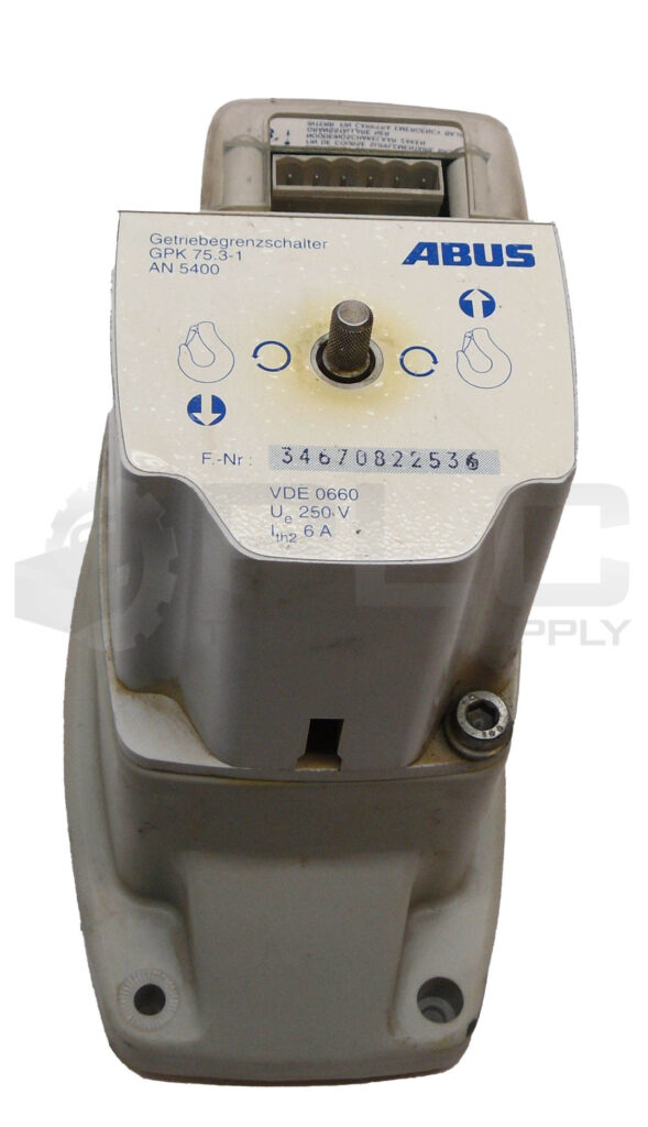 その他 75S-3 and 75S-3A Instruction Book ABUS GPK 75.3-1 GEAR LIMIT SWITCH AN 5400 250V 6A | eBay