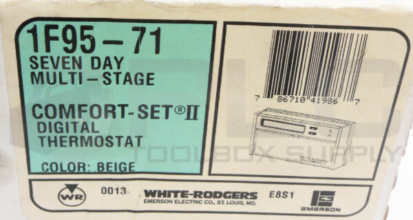 NEW WHITE-RODGERS 1F95-71 DIGITAL THERMOSTAT BEIGE - Image 5