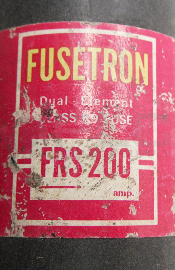 LOT OF 2 BUSSMAN FRS 200 DUAL ELEMENT FUSE 200A 600V - Image 4