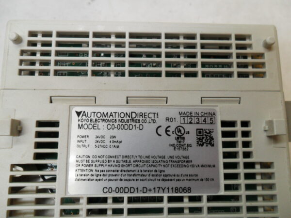 AUTOMATION DIRECT C0-00DD1-D CLICK BASIC PLC 24VDC 20W - Image 5