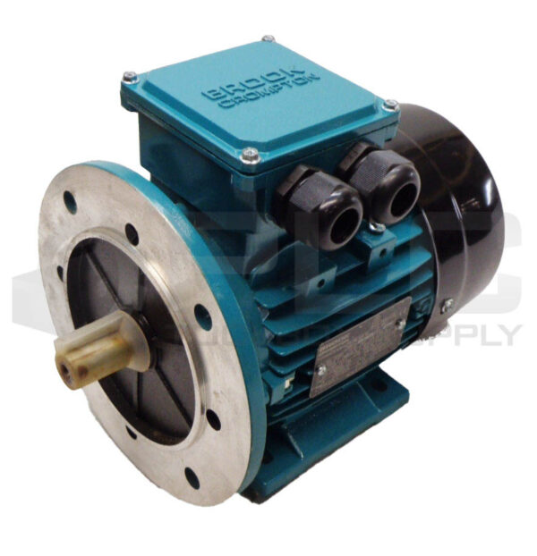 NEW BROOK CROMPTON TA4M.75-2D MOTOR 3PH FR:80 TM 801-4 0.75 HP