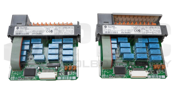 LOT OF 2 ALLEN BRADLEY 1746-OW16 /C OUTPUT MODULE 1746-0W16
