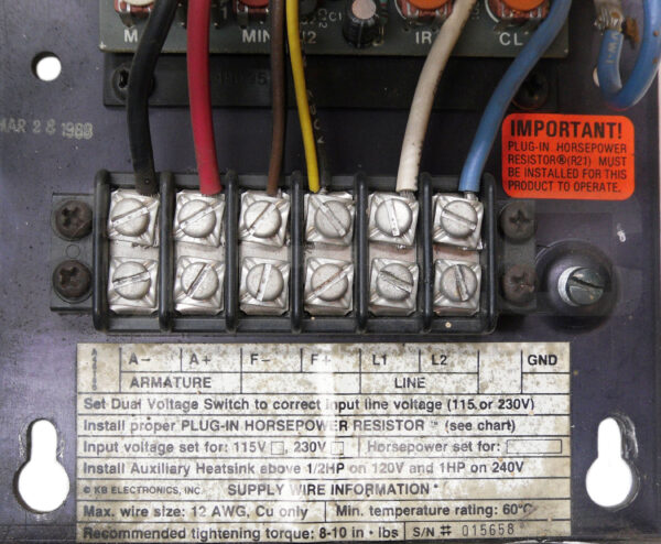 KB ELECTRONICS KBMD-240D DC MOTOR SPEED CONTROL - Image 7