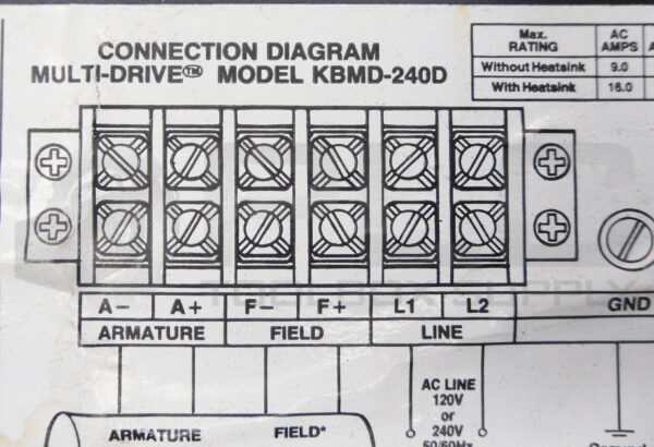 KB ELECTRONICS KBMD-240D DC MOTOR SPEED CONTROL - Image 8