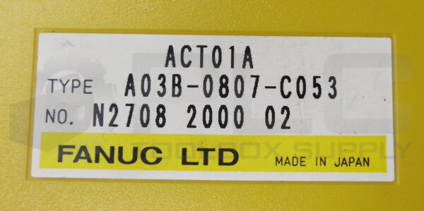 FANUC A03B-0807-C053 OUTPUT MODULE ACT01A - Image 6