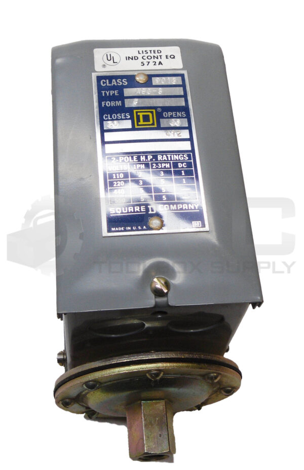 NEW SQUARE D 9013 ASG-8 PRESSURE SWITCH 550V 2 POLE *READ* - Image 2