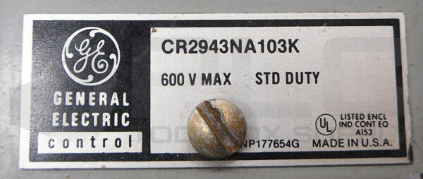 GENERAL ELECTRIC CR2943NA103K PUSH BUTTON 3 UNIT 600V - Image 5