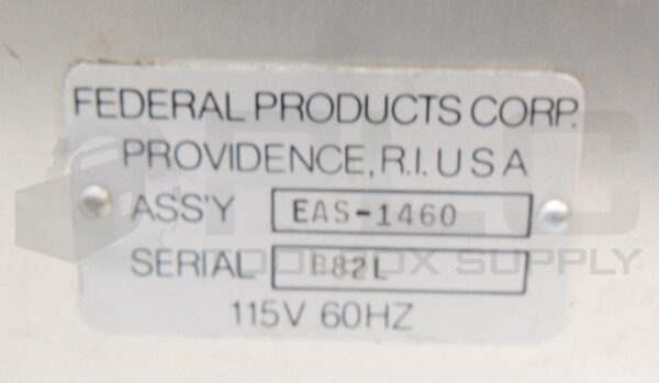 FEDERAL EAS-1460 GAGING AMPLIFIER 115V 60HZ - Image 6
