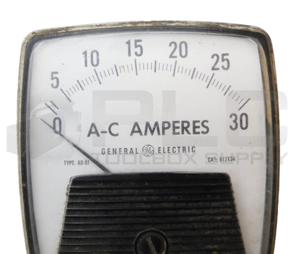 GENERAL ELECTRIC 612X34 AC AMPERES GAUGE 0-30A TYPE A0-91 - Image 2