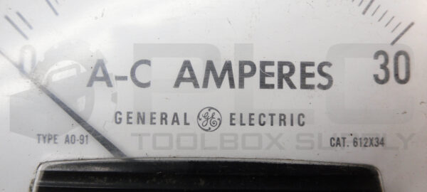 GENERAL ELECTRIC 612X34 AC AMPERES GAUGE 0-30A TYPE A0-91 - Image 4