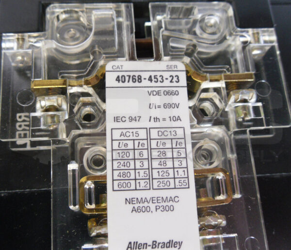 NEW ALLEN BRADLEY 100W-B300N*3 /A W/ 40768-453-23 W/ 40768-453-22 W/ GG473 - Image 6