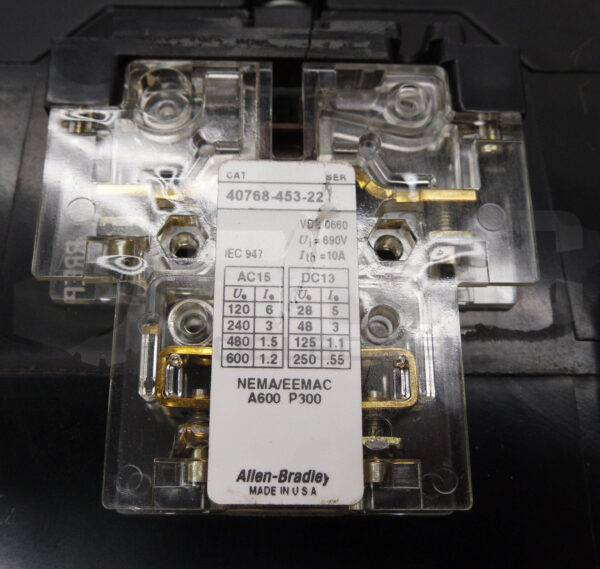 NEW ALLEN BRADLEY 100W-B300N*3 /A W/ 40768-453-23 W/ 40768-453-22 W/ GG473 - Image 7