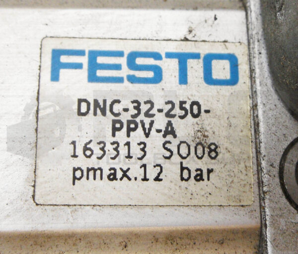 FESTO DNC-32-250-PPV-A PNEUMATIC CYLINDER 12 BAR 163313 - Image 6