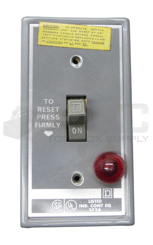 NEW SQUARE D 2510 FG-1P FRACTIONAL HORSEPOWER MANUAL STARTER *READ* - Image 2