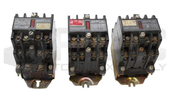 LOT OF 3 ALLEN BRADLEY 700-N400A1 /C CONTACTOR W/ 84AB86 COIL 110-120V 50/60HZ