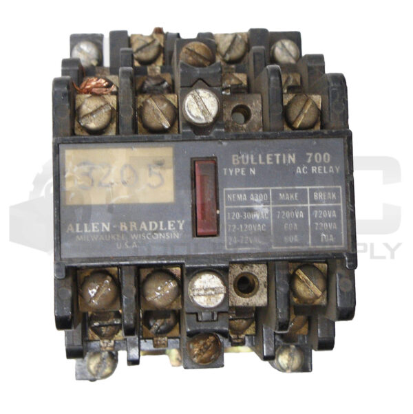 LOT OF 3 ALLEN BRADLEY 700-N400A1 /C CONTACTOR W/ 84AB86 COIL 110-120V 50/60HZ - Image 3
