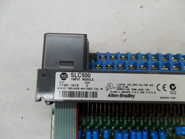ALLEN BRADLEY 1746-IN16 /C INPUT MODULE 10-30V AC/DC 50/60HZ *READ* - Image 5