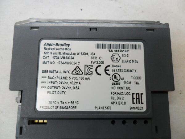 ALLEN BRADLEY 1734-VHSC24 /C COUNTER MODULE - Image 4