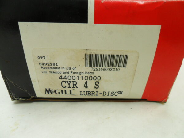 NEW MCGILL CYR 4 S CAM YOKE ROLLER 1-5/16" BORE 4" OD *READ* - Image 6