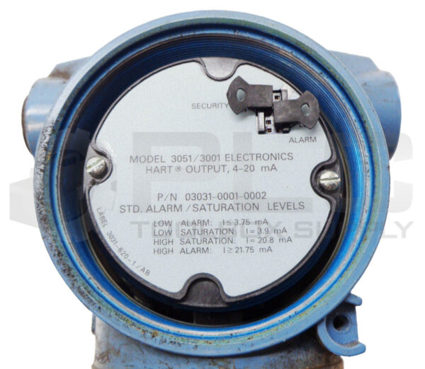 ROSEMOUNT 03031-0761-0022 PRESSURE TRANSMITTER W/ M4AVS MANIFOLD 02-2565-541 - Image 4