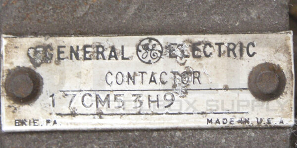 GENERAL ELECTRIC 17CM53H9 CONTACTOR - Image 6