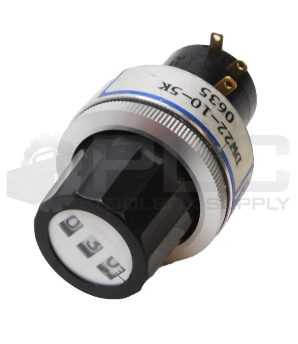 ETI SYSTEMS DW22-10-5K POTENTIOMETER W/ MW22B-10 PRECISION POTENTIOMETER