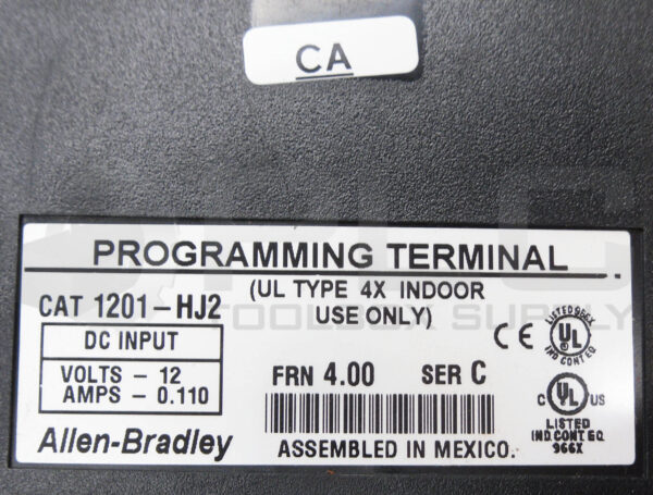 NEW ALLEN BRADLEY 1201-HJ2 /B PROGRAMMING TERMINAL 12V 0.110A - Image 4