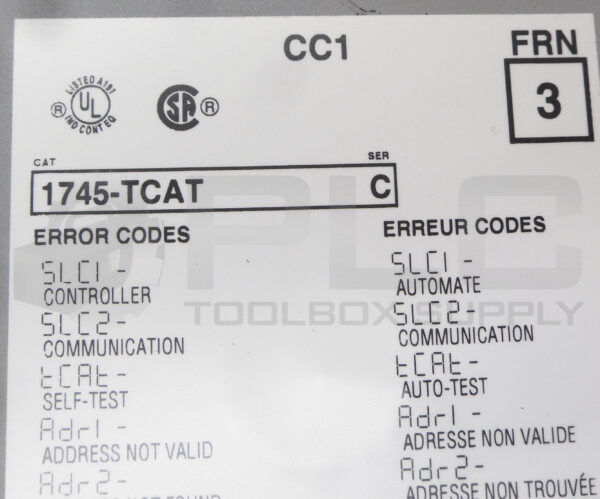 NEW ALLEN BRADLEY 1745-TCAT /C PROGRAMMABLE CONTROLLER SLC 100 *READ* - Image 6