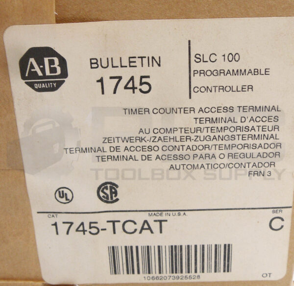 NEW ALLEN BRADLEY 1745-TCAT /C PROGRAMMABLE CONTROLLER SLC 100 *READ* - Image 7