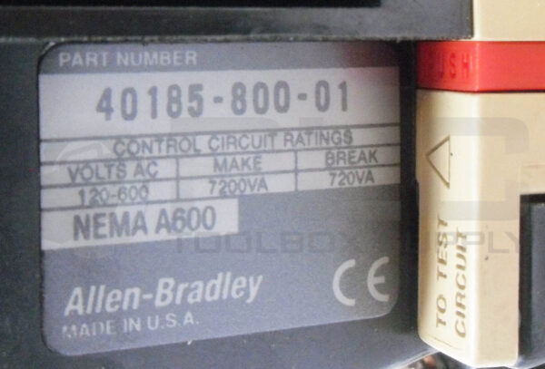NEW ALLEN BRADLEY 509-COD /B STARTER W/ CC236 W/ 40185-800-01 W/ 595-A - Image 6