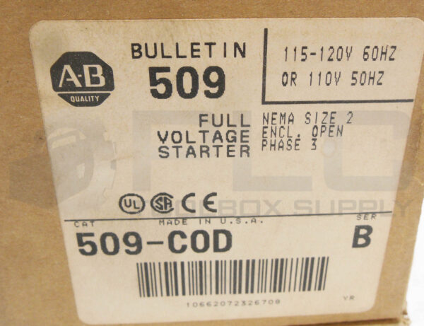 NEW ALLEN BRADLEY 509-COD /B STARTER W/ CC236 W/ 40185-800-01 W/ 595-A - Image 9