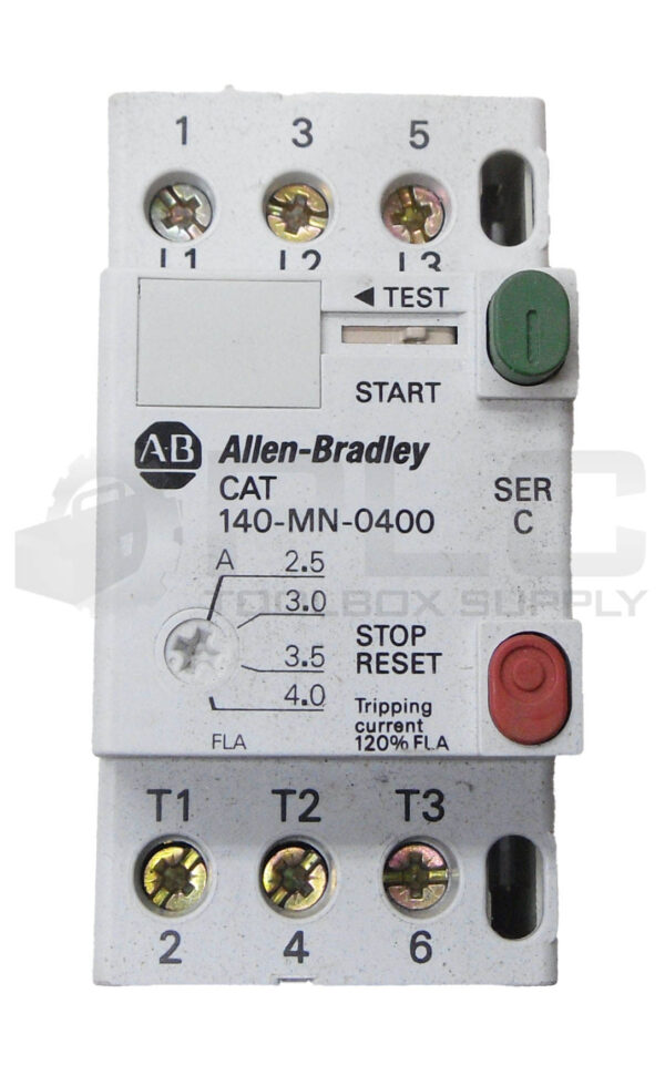 NEW ALLEN BRADLEY 140-MN-0400 /C CIRCUIT BREAKER 25A 600V - Image 2
