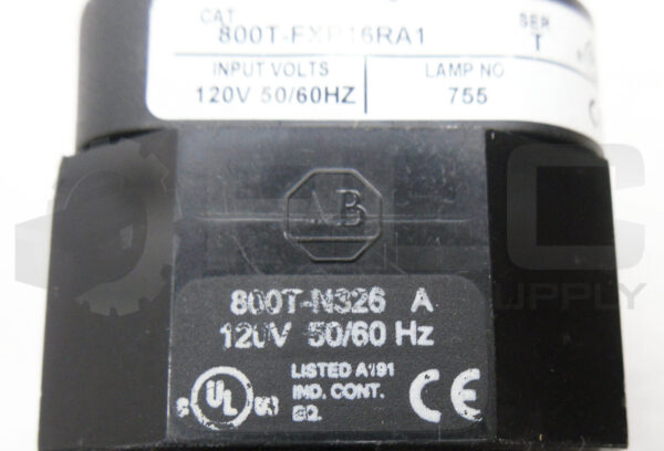 NEW ALLEN BRADLEY 800T-FXP16RA1 /T PUSH BUTTON W/ 800T-N326 /A COIL **READ** - Image 5