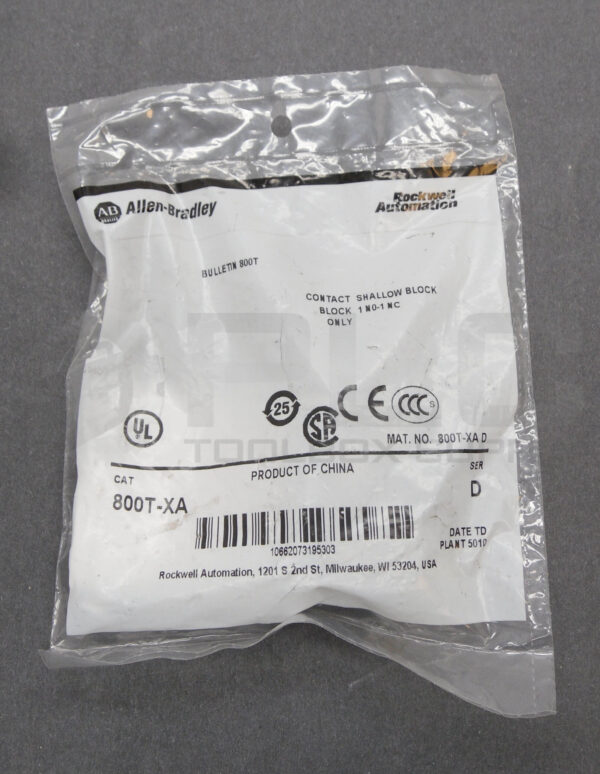 LOT OF 3 SEALED NEW ALLEN BRADLEY 800T-XA /D CONTACT BLOCK - Image 2