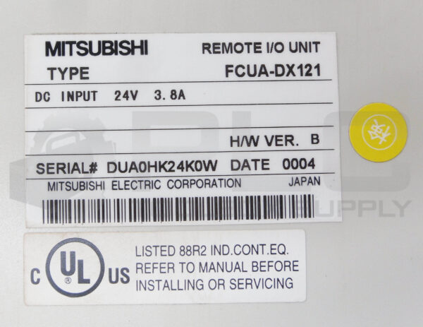 MITSUBISHI FCUA-DX121 REMOTE I/O UNIT 24VDC 3.8A - Image 5