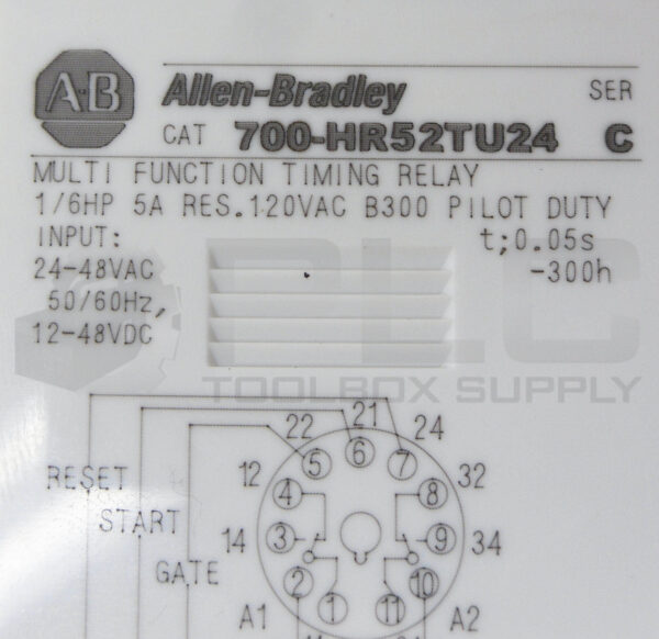 NEW ALLEN BRADLEY 700-HR52TU24 /C TIMING RELAY 0.05S-300H 24-48VAC 12-48VDC - Image 5