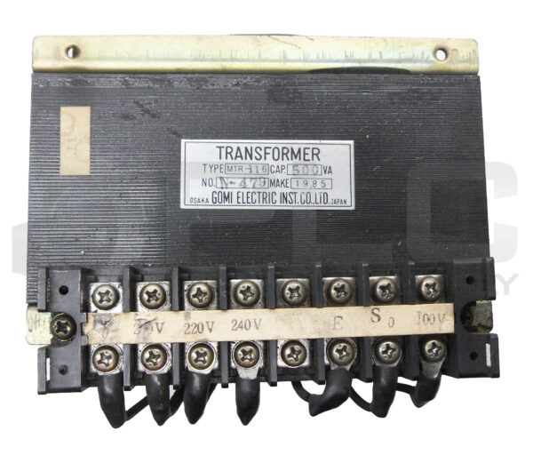 GOMI ELECTRIC MTR-116 TRANSFORMER N-479 - Image 2