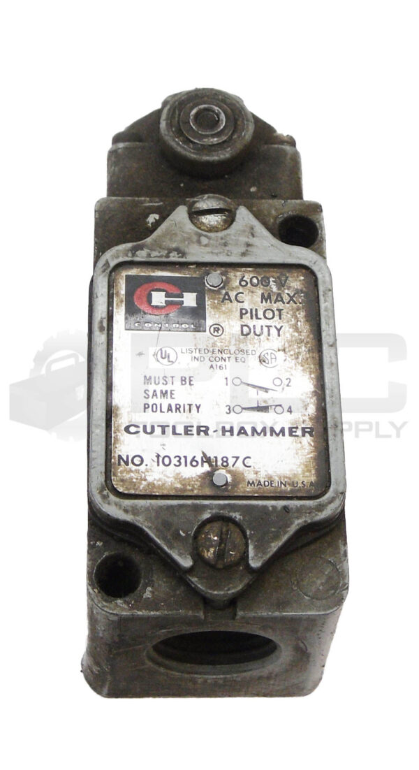 CUTLER HAMMER 10316H187C LIMIT SWITCH 600VAC